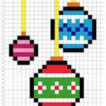 bola de navidad pixel art