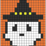 halloween pixel art