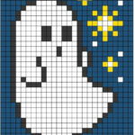 halloween pixel art