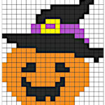 halloween pixel art