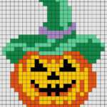 pixel art halloween