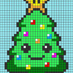 pixel art navidad