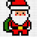 pixel art navidad