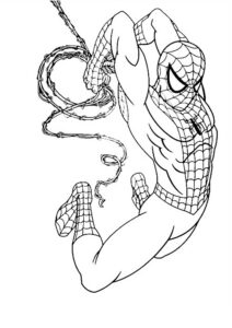 dibujos spiderman para colorear