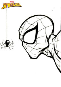 dibujos spiderman para colorear