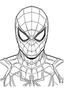 dibujos spiderman para colorear