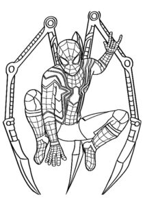 spiderman para colorear