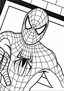 spiderman para colorear