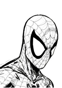 spiderman para colorear