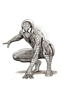 spiderman para colorear