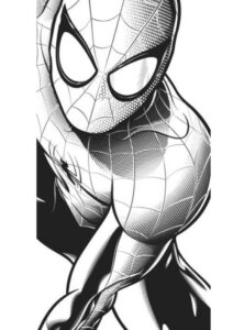 spiderman para colorear