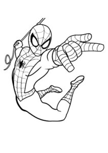 spiderman para colorear