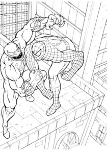 spiderman para colorear